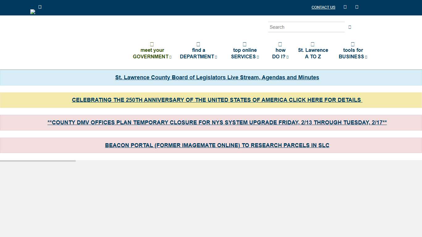 Welcome! St. Lawrence County
